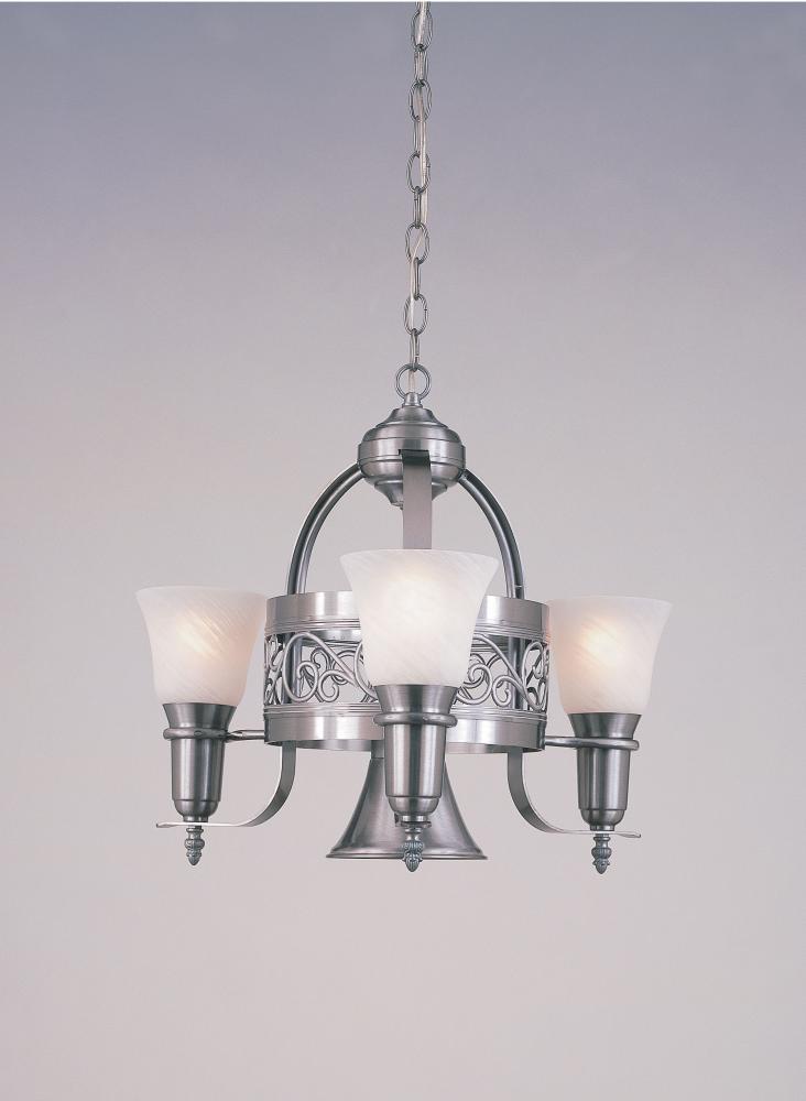 4-LIGHT POT RACK CHANDELIER